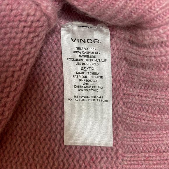 NWOT  Vince Shrunken Cashmere Mock Neck XS - Picture 6 of 11